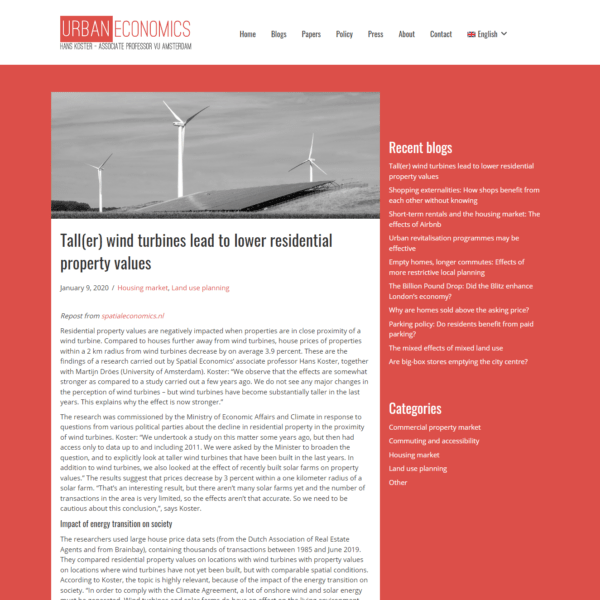 Urban Economics – Blog